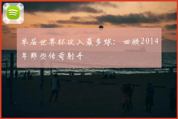 单届世界杯攻入最多球:回顾2014年那些传奇射手