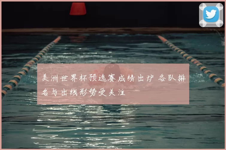 美洲世界杯预选赛成绩出炉 各队排名与出线形势受关注